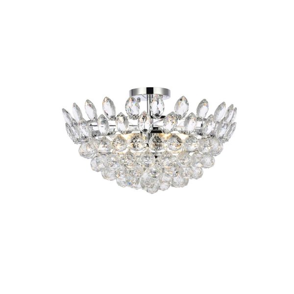 Lighting Business 20 in. Emilia Flush Mount in Chrome LI2222688